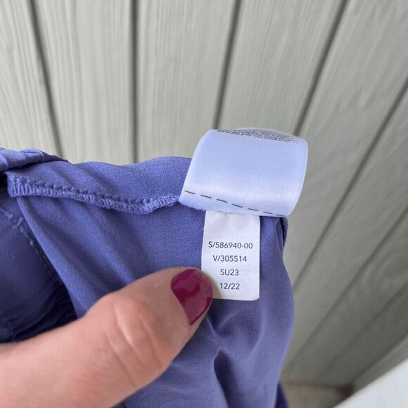 Athleta Arrival Pant Dark Adonis Blue Purple Ankle Straight - SZ 12 - Picture 4 of 8